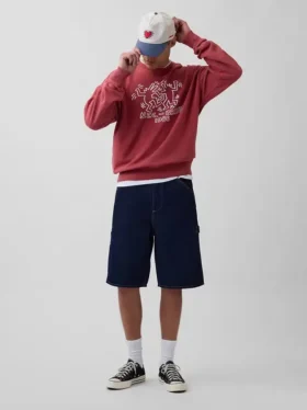 Bluza z logo Keith Haring z grubej dzianiny