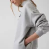 Bluza z logo Vintagesoft Oversized z golfem