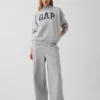 Bluza z logo Vintagesoft Oversized z golfem