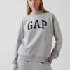 Bluza z logo Vintagesoft Oversized z golfem
