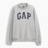 Bluza z logo Vintagesoft Oversized z golfem