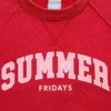 Bluza z nadrukiem logo GAP × Summer Fridays w stylu oversize z raglanowymi rękawami