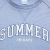 Bluza z nadrukiem logo GAP × Summer Fridays w stylu oversize z raglanowymi rękawami