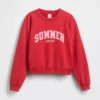 Bluza z nadrukiem logo GAP × Summer Fridays w stylu oversize z raglanowymi rękawami