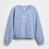 Bluza z nadrukiem logo GAP × Summer Fridays w stylu oversize z raglanowymi rękawami