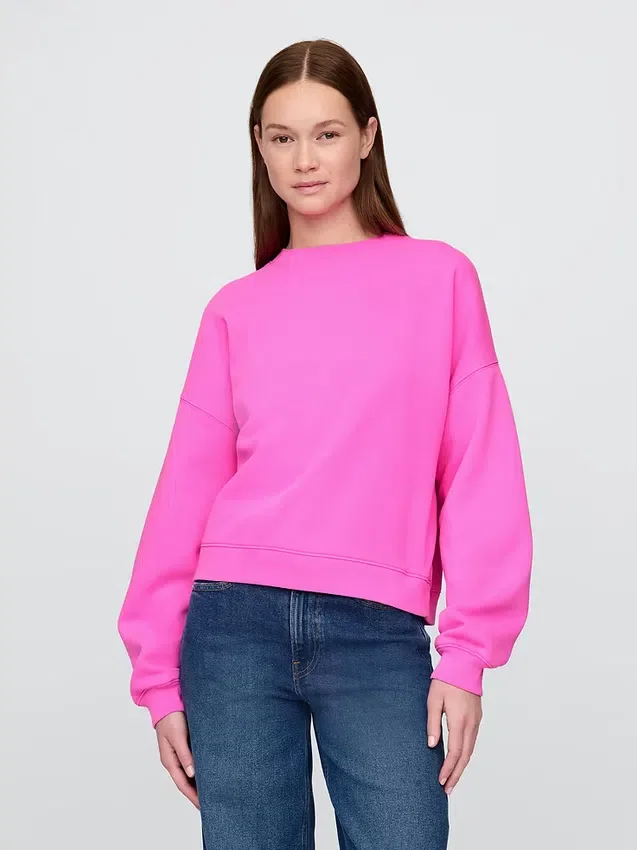 Bluza z okrągłym dekoltem i klinowym wykończeniem Vintagesoft