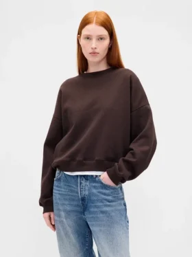 Bluza z okrągłym dekoltem i klinowym wykończeniem Vintagesoft