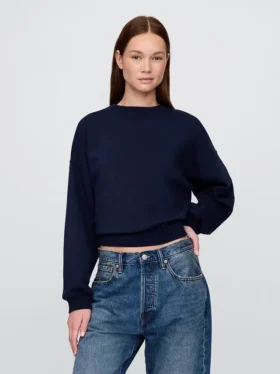 Bluza z okrągłym dekoltem i klinowym wykończeniem Vintagesoft