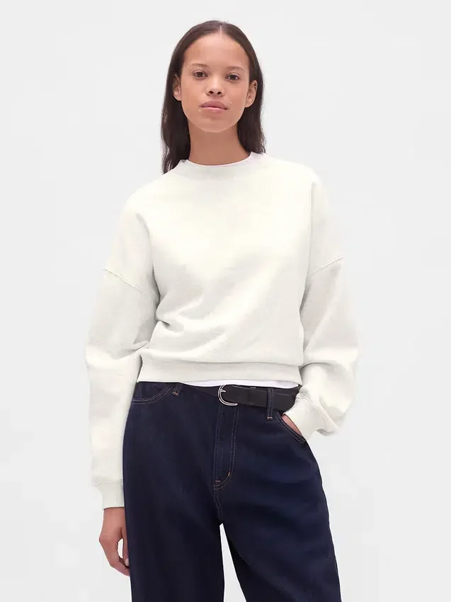 Bluza z okrągłym dekoltem i klinowym wykończeniem Vintagesoft