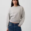 Bluza z okrągłym dekoltem i klinowym wykończeniem Vintagesoft