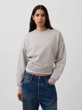 Bluza z okrągłym dekoltem i klinowym wykończeniem Vintagesoft