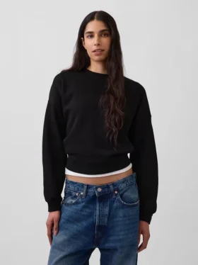 Bluza z okrągłym dekoltem i klinowym wykończeniem Vintagesoft