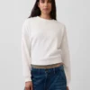 Bluza z okrągłym dekoltem i klinowym wykończeniem Vintagesoft