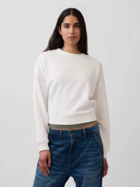 Bluza z okrągłym dekoltem i klinowym wykończeniem Vintagesoft