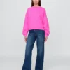 Bluza z okrągłym dekoltem i klinowym wykończeniem Vintagesoft