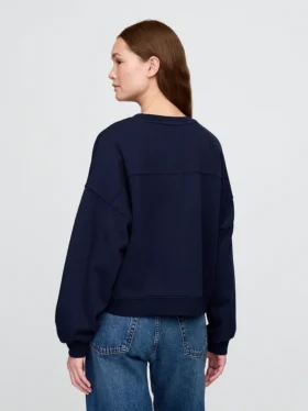 Bluza z okrągłym dekoltem i klinowym wykończeniem Vintagesoft
