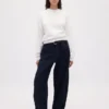 Bluza z okrągłym dekoltem i klinowym wykończeniem Vintagesoft