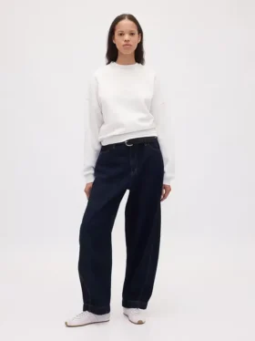 Bluza z okrągłym dekoltem i klinowym wykończeniem Vintagesoft