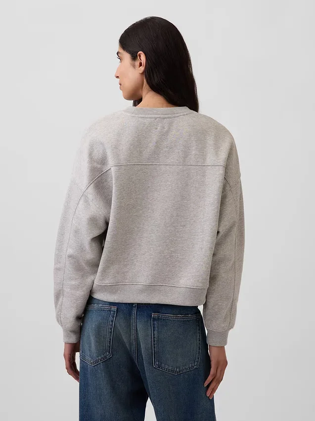 Bluza z okrągłym dekoltem i klinowym wykończeniem Vintagesoft