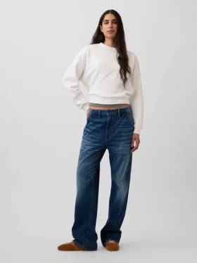 Bluza z okrągłym dekoltem i klinowym wykończeniem Vintagesoft