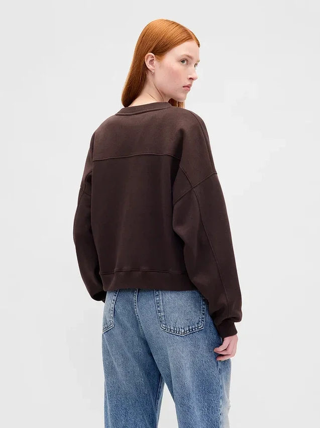 Bluza z okrągłym dekoltem i klinowym wykończeniem Vintagesoft