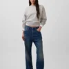 Bluza z okrągłym dekoltem i klinowym wykończeniem Vintagesoft