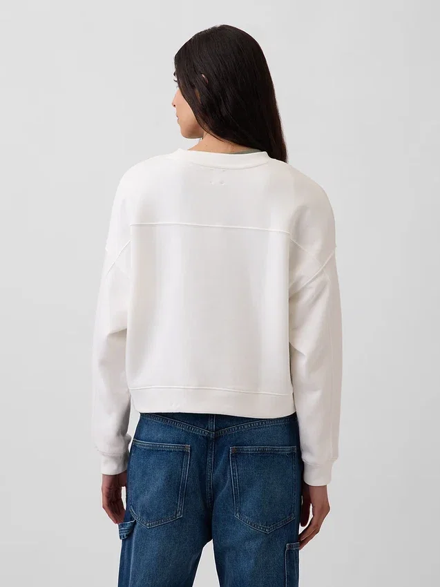 Bluza z okrągłym dekoltem i klinowym wykończeniem Vintagesoft