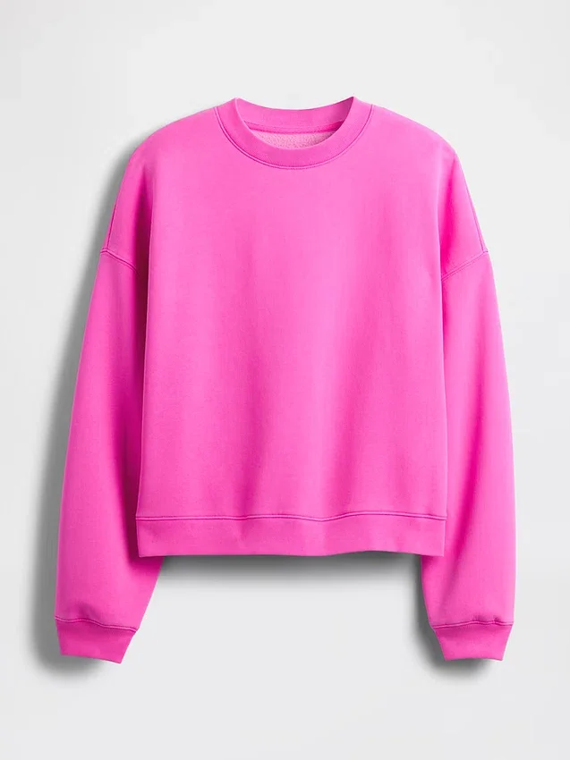 Bluza z okrągłym dekoltem i klinowym wykończeniem Vintagesoft
