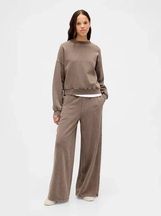 Bluza z okrągłym dekoltem i klinowym wykończeniem Vintagesoft