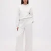 Bluza z okrągłym dekoltem i klinowym wykończeniem Vintagesoft