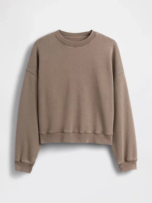Bluza z okrągłym dekoltem i klinowym wykończeniem Vintagesoft