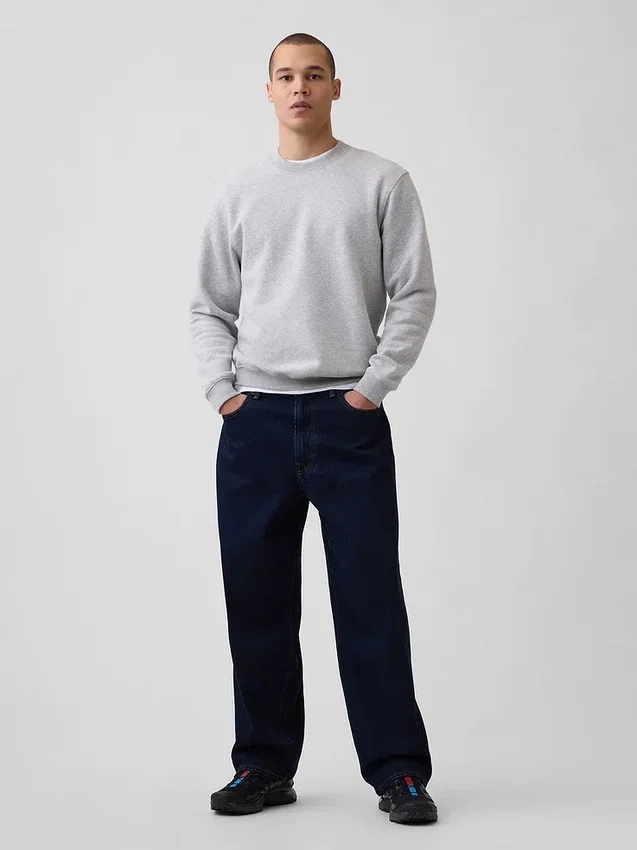 Bluza z okrągłym dekoltem Vintagesoft dla dorosłych