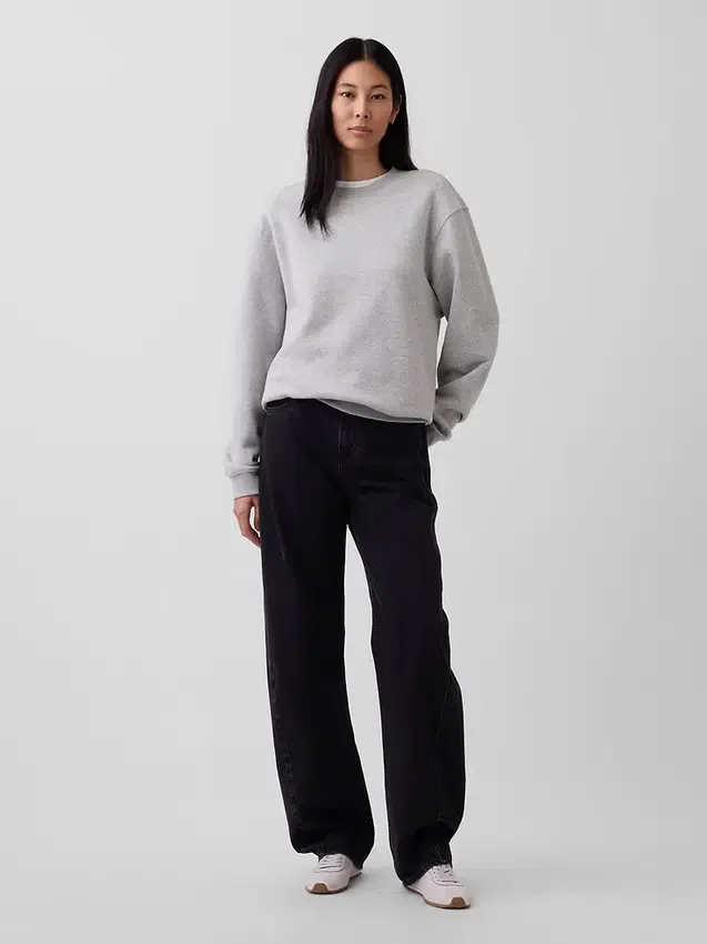 Bluza z okrągłym dekoltem Vintagesoft dla dorosłych