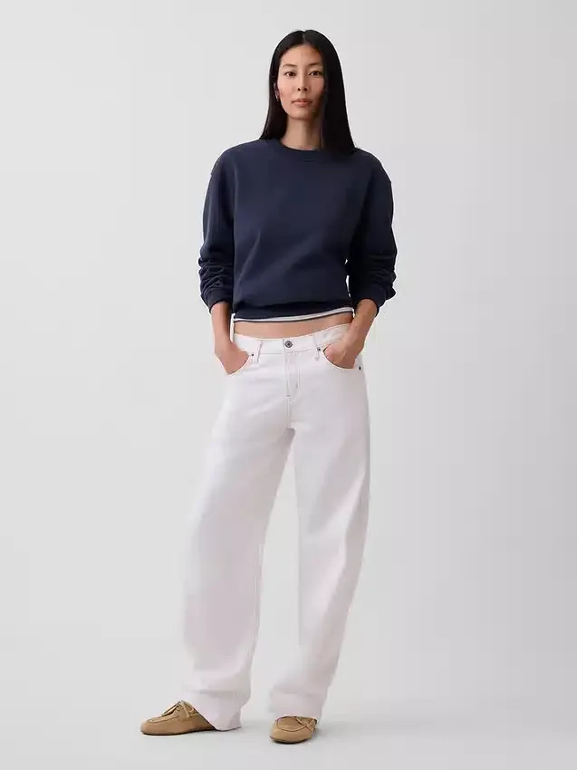 Bluza z okrągłym dekoltem Vintagesoft dla dorosłych