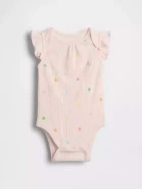Body „Baby First Favorites” z drobnym prążkiem w kropki