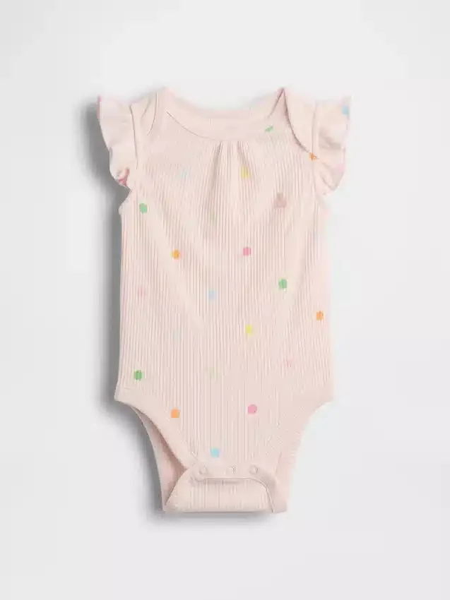Body „Baby First Favorites” z drobnym prążkiem w kropki