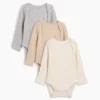 Body „Baby First Favorites” z dzianiny typu tinyrib (zestaw 3 szt.)