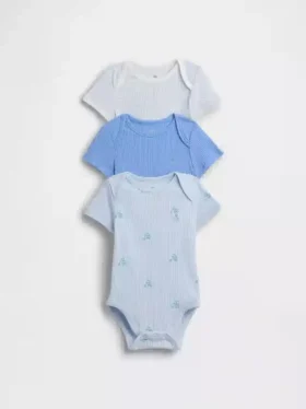 Body „Baby First Favorites” z dzianiny typu tinyrib (zestaw 3 szt.)