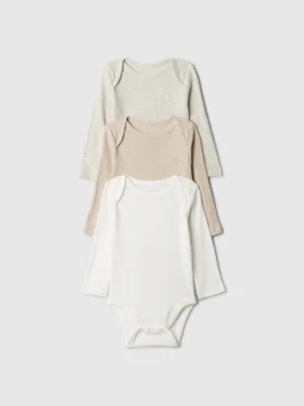 Body „Baby First Favorites” z dzianiny typu tinyrib (zestaw 3 szt.)