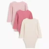 Body „Baby First Favorites” z dzianiny typu tinyrib (zestaw 3 szt.)