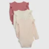 Body „Baby First Favorites” z dzianiny typu tinyrib (zestaw 3 szt.)