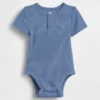 Body dla niemowląt „Baby First Favorites” z dzianiny Tinyrib typu Henley