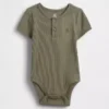 Body dla niemowląt „Baby First Favorites” z dzianiny Tinyrib typu Henley
