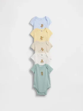 Body z bawełny organicznej „Baby First Favorites” (pakiet 5 sztuk)