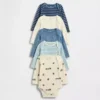 Body z bawełny organicznej „Baby First Favorites” (pakiet 5 sztuk)