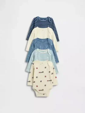 Body z bawełny organicznej „Baby First Favorites” (pakiet 5 sztuk)