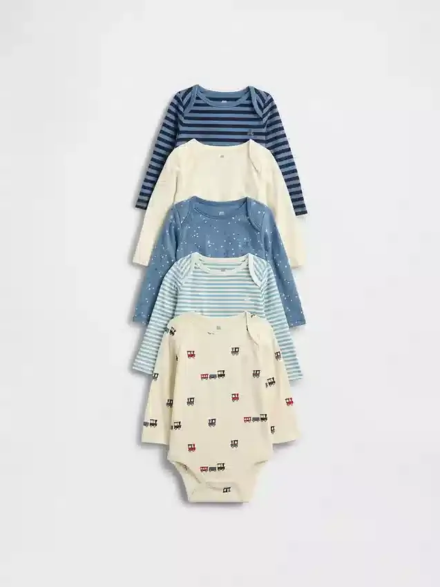 Body z bawełny organicznej „Baby First Favorites” (pakiet 5 sztuk)