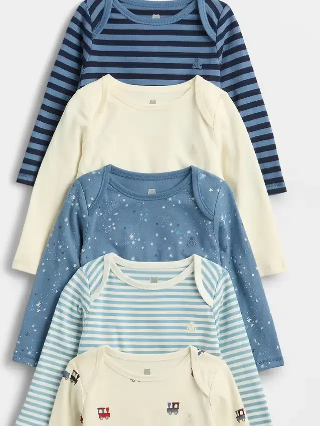 Body z bawełny organicznej „Baby First Favorites” (pakiet 5 sztuk)