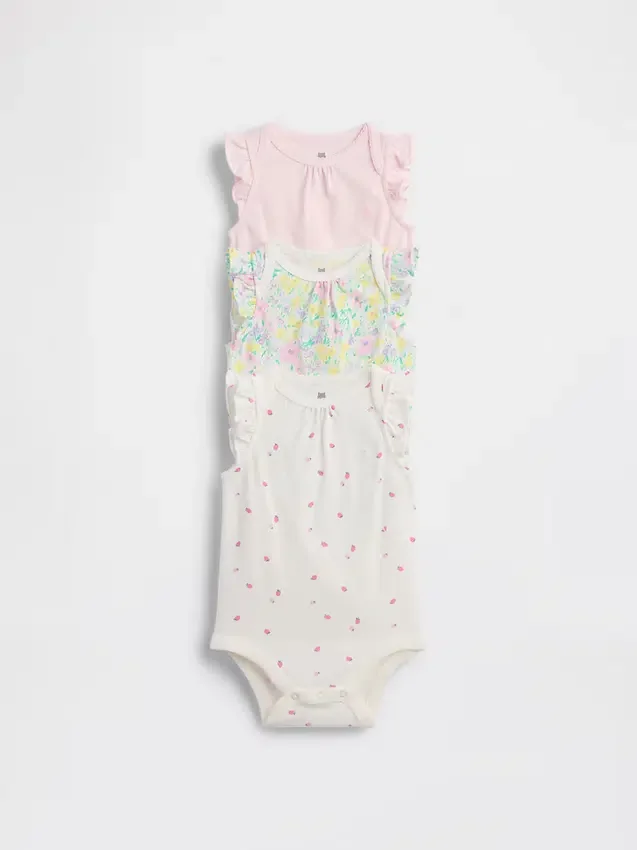 Body z bawełny organicznej „Baby First Favorites” (zestaw 3 szt.)