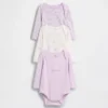 Body z bawełny organicznej „Baby First Favorites” (zestaw 3 szt.)